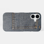 デニム風スマホケース iPhone 16ケース (裏面横)