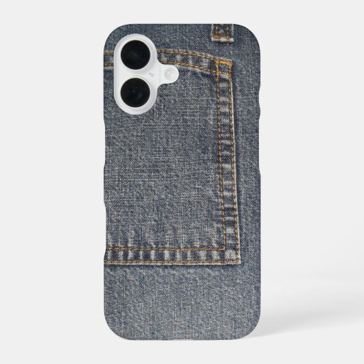デニム風スマホケース iPhone 16ケース (裏面)