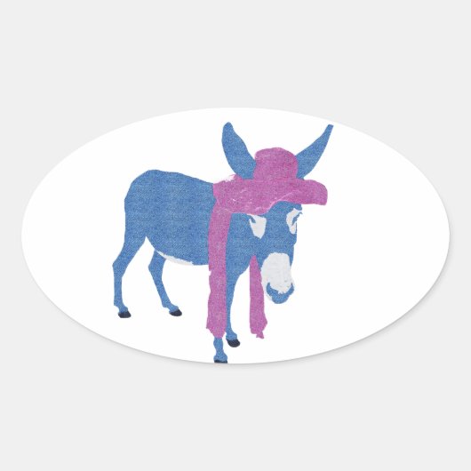 デニム・ジェニー 楕円形シール (正面)