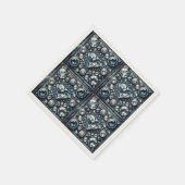 デニム&ダイアモンズグラムジュエリーきらきら光るバースデーパーティー スタンダードカクテルナプキン (角)
