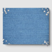 デニム&ダイアモンズグラムスきらきら光るトラッ結婚ト ゲストブック (裏面)