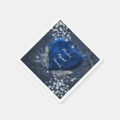 デニム&ダイアモンズグラムバースデーパーティー スタンダードカクテルナプキン (角)