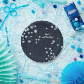 デニム&ダイアモンズシックエレガントパーティーきらきら光るプレート ペーパープレート (パーティー)