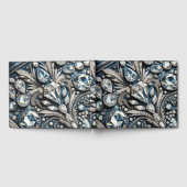 デニム&ダイアモンズジェムストーンきらきら光るジャン ゲストブック (全面)