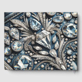 デニム&ダイアモンズジェムストーンきらきら光るジャン ゲストブック (裏面)