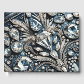 デニム&ダイアモンズジェムストーンきらきら光るジャン ゲストブック (正面)