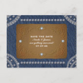 デニム&ダイアモンズジーンズのラベル日付パーティーを保存 案内ポストカード (正面)