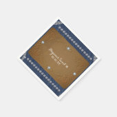 デニム&ダイアモンズジーンズラベルグラムパーティー スタンダードカクテルナプキン (角)