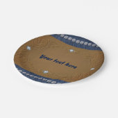 デニム&ダイアモンズジーンズラベルグラムパーティー ペーパープレート (アングル)