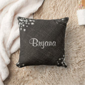 デニム&ダイアモンズブラックジーンズ(グラマー付きらきら光るき) クッション (ブランケット)