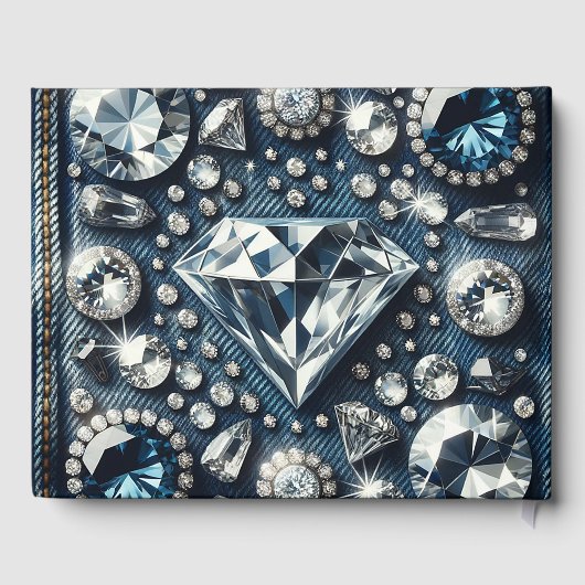 デニム&ダイアモンドきらきら光るズジェムストーングラムジュエリー ゲストブック (裏面)