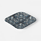 デニム&ダイヤモンドきらきら光るスウィート16バースデーパーティー ペーパープレート (傾斜あり)