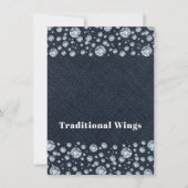 デニム&ダイヤモンドきらきら光るスパークルテーブルフードテント 招待状 (正面)