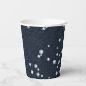 デニム＆ダイヤモンドのシックでエレガントな誕生日パーティー 紙コップ (裏面)