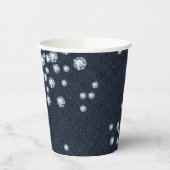 デニム＆ダイヤモンドのシックでエレガントな誕生日パーティー 紙コップ (左)