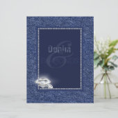 デニム&ダイヤモンド固定紙。 (スタンド正面)