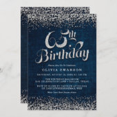 デニム&ダイヤモンド65thバースデーパーティー 招待状 (正面/裏面)