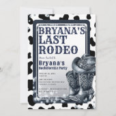 デニム&ダイヤモンド ウエスタングラムカウガール ラストロデオ 招待状 (正面)