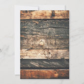 デニム ダイヤモンド カウガール チック ラスティック バースデー パーティー 招待状 (裏面)