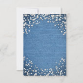 デニム＆ダイヤモンド グラム スキャッタード ブリング テーブル ナンバー 招待状 (裏面)