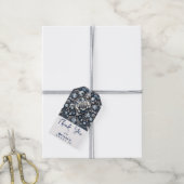 デニム＆ダイヤモンド グラム ブリング ローズ バースデーパーティー ギフトタグ (より糸付き)