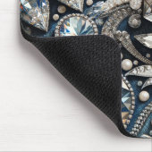 デニム＆ダイヤモンド ジェムストーン ジーン 誕生日パーティー マウスパッド (コーナー)