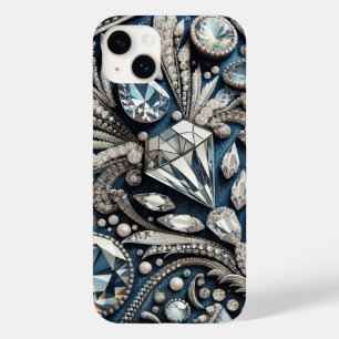 デニム&ダイヤモンド ジェムストーン ブリング ジーン Case-Mate iPhone 14 PLUSケース