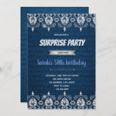 デニム ダイヤモンド テーマの招待状 招待状 (正面/裏面)