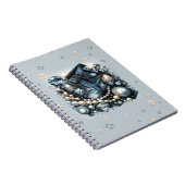 デニム ダイヤモンド＆パール ジーンズ ブリング ノートブック (右側)