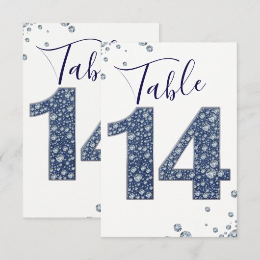デニム＆ダイヤモンド ブリング スパークル テーブルナンバー 14 (正面/裏面)