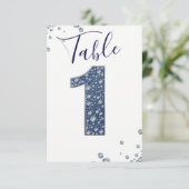 デニム＆ダイヤモンド ブリング スパークル テーブルナンバー 1 ワン (スタンド正面)