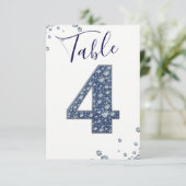デニム＆ダイヤモンド ブリング スパークル テーブルナンバー 4 フォー (スタンド正面)