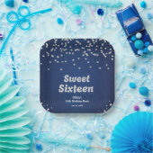 デニム&ダイヤモンドSweet sixteen16誕生日 ペーパープレート (パーティー)