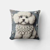 デニム&ドッグ2 クッション (正面)