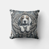 デニム&ドッグ5 クッション (正面)