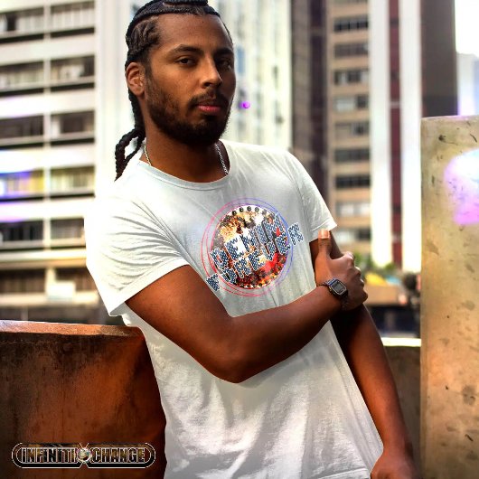 デニム・フォーエバー |ニット文字効果 | grgy globe tシャツ