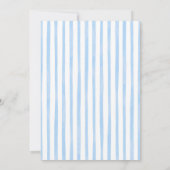 デニム ベビー ボーイ ベビー シャワー 招待状 (裏面)