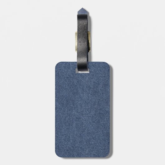 デニム・ルック ラゲッジタグ (裏面縦)