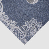 デニム&レースグラム素朴モノグラエレガントムイニシャル 薄葉紙 (詳細)