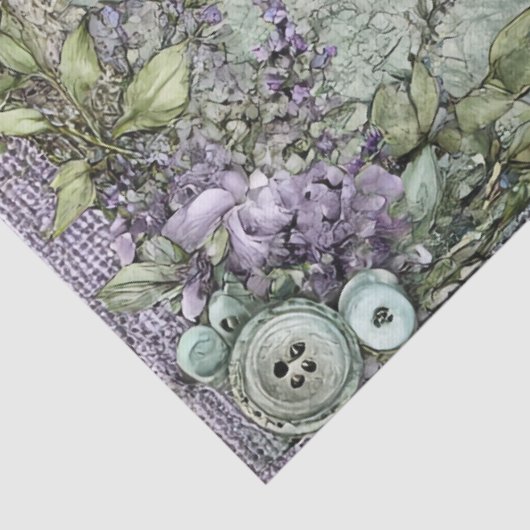 デニム&レースフローラファンタジー蝶デクページ 薄葉紙 (詳細)