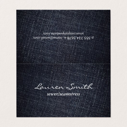 デニム 名刺 (外部フラット)