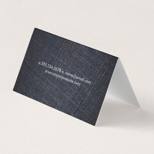 デニム 名刺 (裏面)