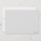 デニム、星、およびカントリーボーイベビーシャワー 招待状 (裏面)