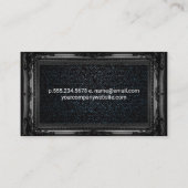 デニム |黒いフレファンシーーム 名刺 (裏面)