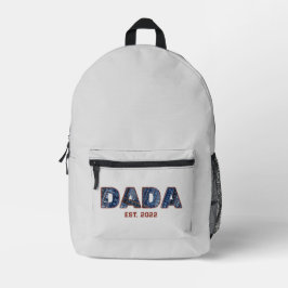 デニムDADA 新米パパへのギフト プリントバックパック
