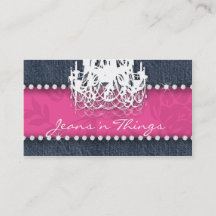 デニムnのダイヤモンドのシャンデリアの花柄のピンク