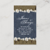 デニムnデイジーズウッド名刺シャビーシック 名刺 (裏面)