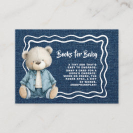デニンブルージーン ベビーシャワーのBooks for Baby エンクロージャーカード