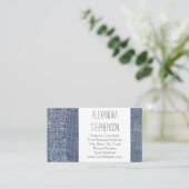 デニ擦り切れたムジーンズファッション服店 名刺 (スタンド正面)