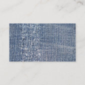 デニ擦り切れたムジーンズファッション服店 名刺 (裏面)